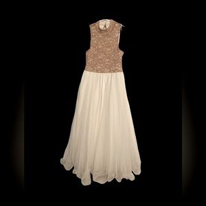 Beautiful dress gold and white